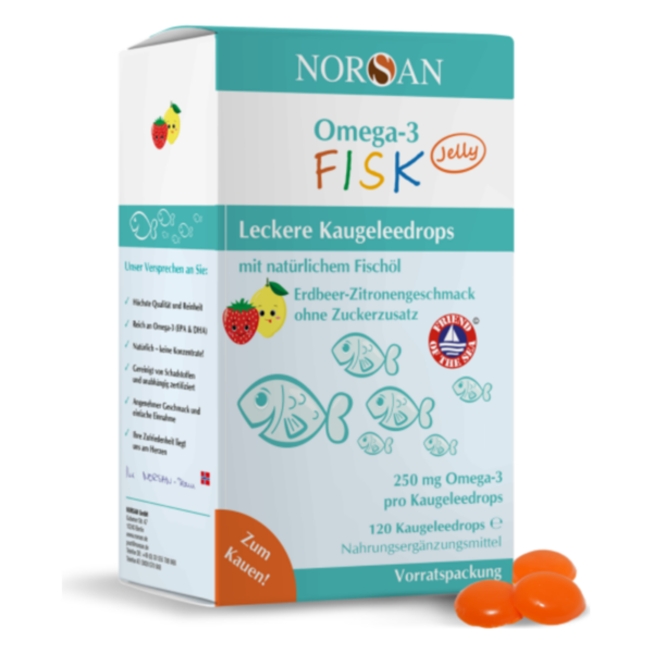 Norsan Omega-3 FISK Jelly Kids