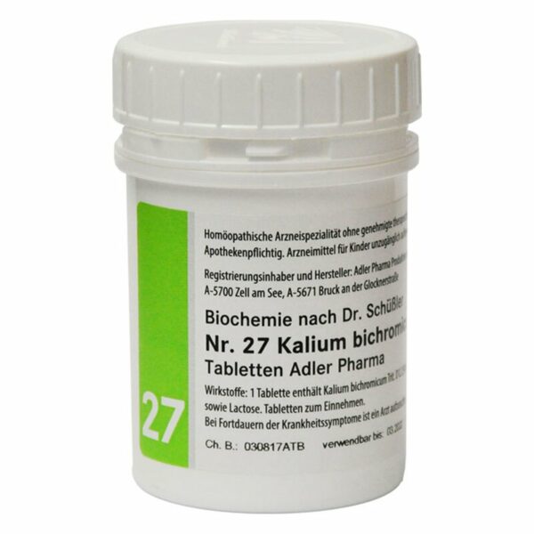 Adler Schüssler Salze Nr. 27 Kalium bichromicum D12 Tabletten